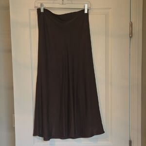 Chic Brown Midi Skirt